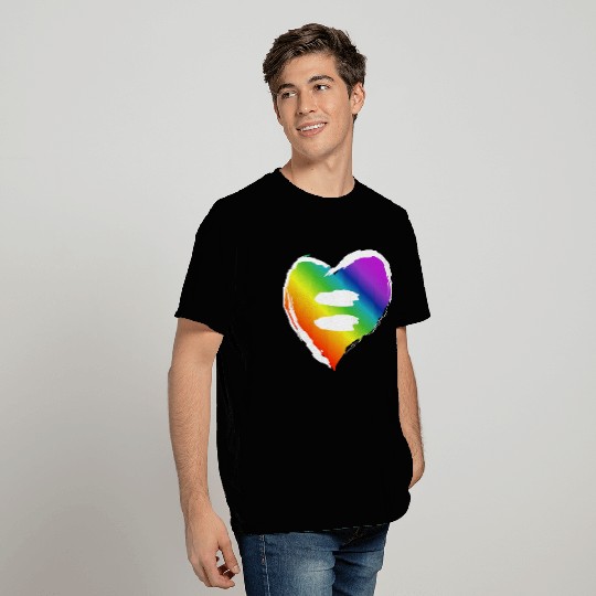 LGBT Equality heart, gay pride T Shirts