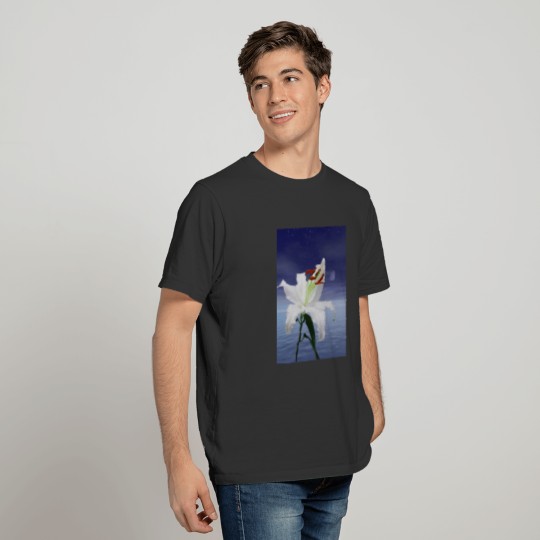 A beautiful lily in the moonlight T-shirt