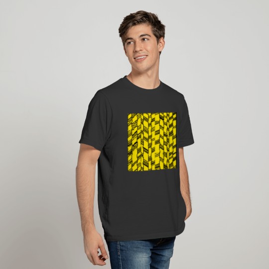 Yellow Art Deco Lines T-shirt