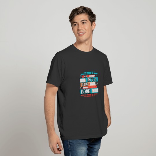 Funny Dive Into A Good Book Loves Reading Bookworm T-shirt