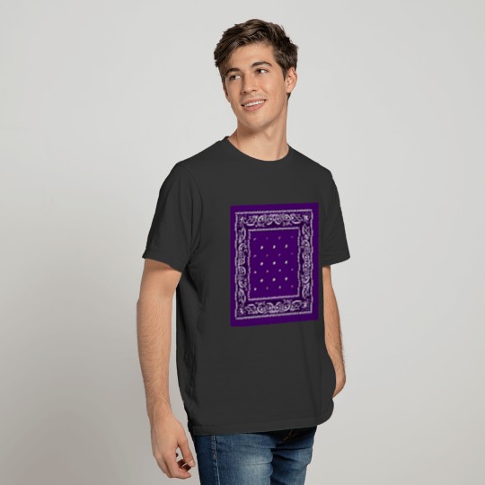 Purple Paisley Bandanna Polo T-shirt