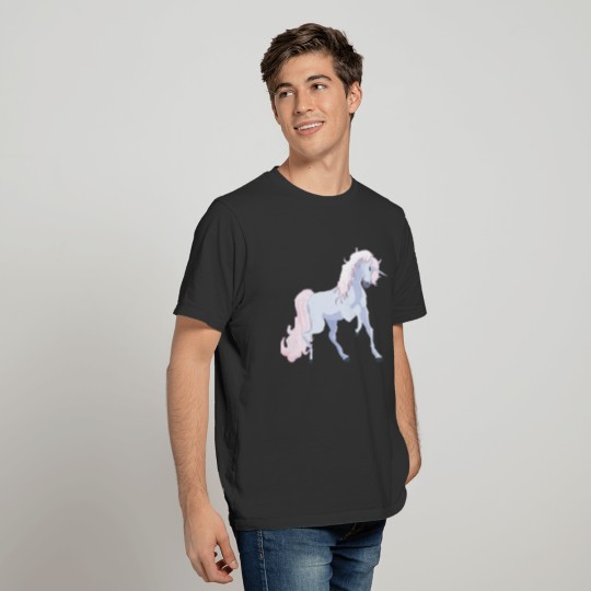 Pastel Unicorn Pink and Blue T-shirt
