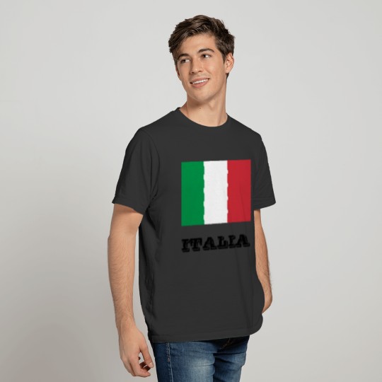 Italian flag custom polo s for men and women T-shirt