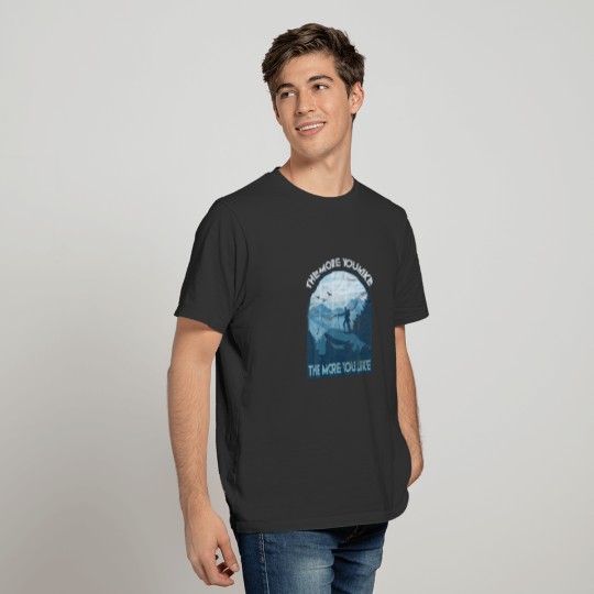 Outdoor Hiking Graphic Camping In Mountains Or Nat T-shirt