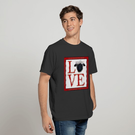 Love Valais Blacknose Sheep T T-shirt