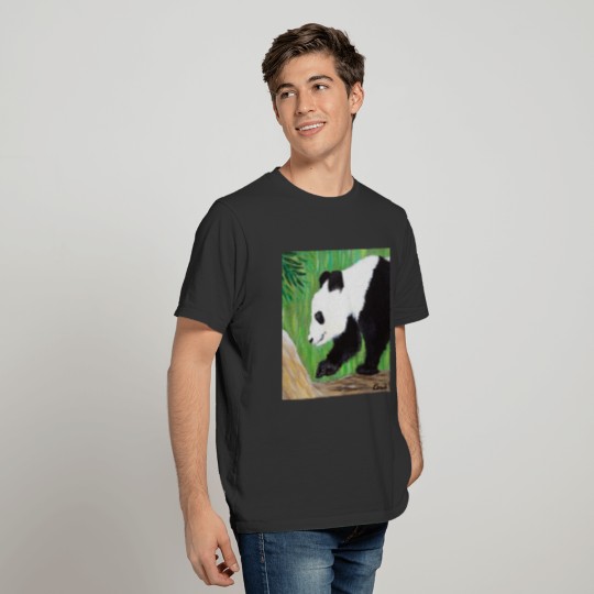 Happy Panda Painting T-shirt