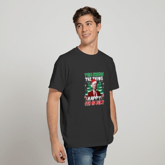 President Joe Biden Santa Hat Happy 4Th July Funny T-shirt