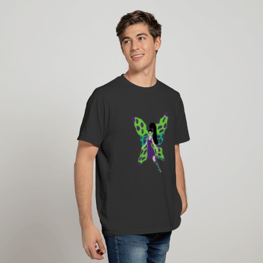 Green and purple fairy T-shirt