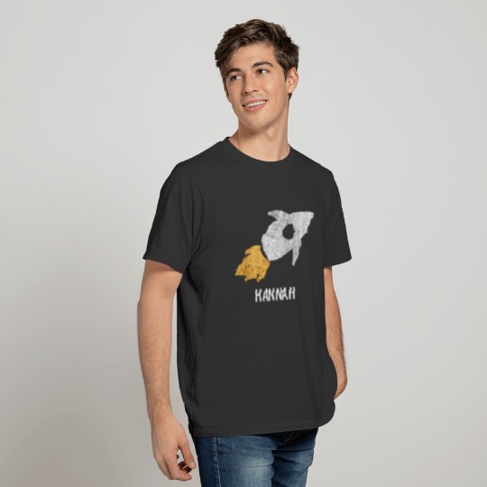 Gold Silver Rocket Outer Space Kids Personalized T-shirt
