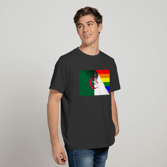 Algeria Gay Pride Rainbow Flag T-shirt