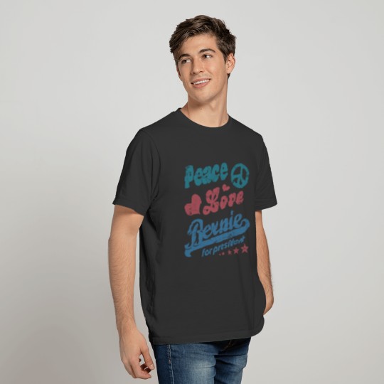 Vintage Peace Love Bernie T-shirt