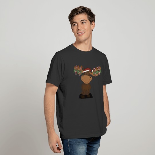 Christmas Moose Sweat T-shirt