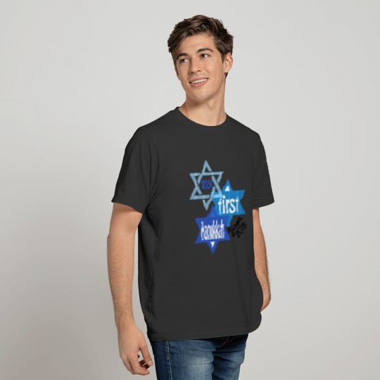 My First Hanukkah  Baby Boy Star of David T-shirt
