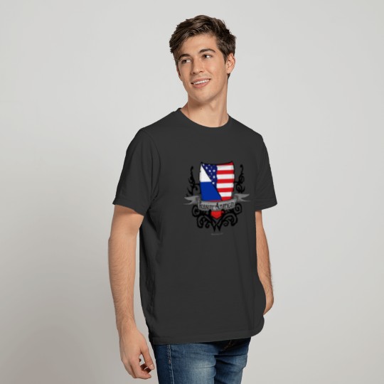 Russian-American Shield Flag T-shirt