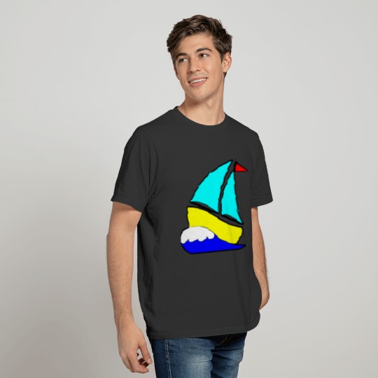 Whimsical Sailboat T-shirt