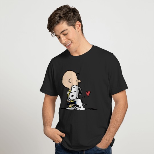 Peanuts Charlie Brown Snoopy Hug Love Shirt