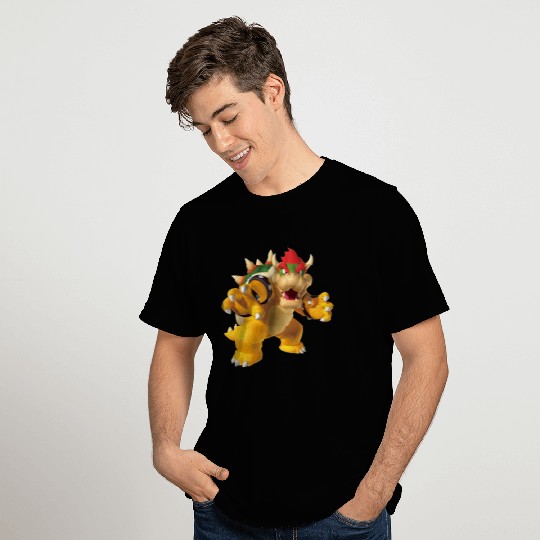 Mario T-Shirts Super Mario Bowser 3D Poster