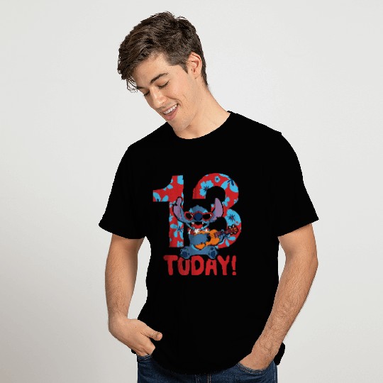 Disney Lilo Stitch Tropical Birthday 13 Years Old Today T-Shirts