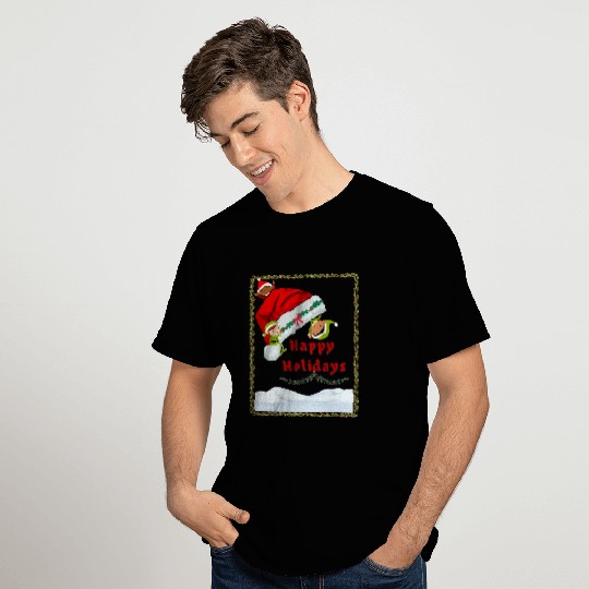 Happy Holidays Elf Design T-Shirts