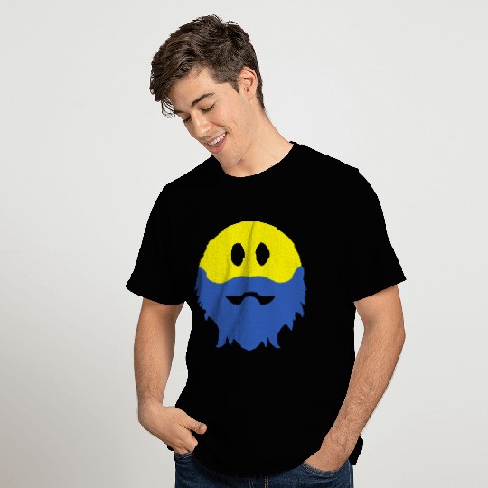 Bearded Smiley Face T-Shirts