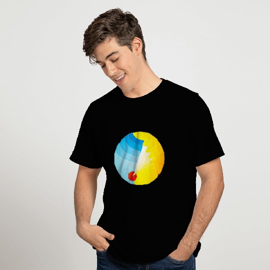 Abstract Circle Geometric Digital Illustration T-Shirts