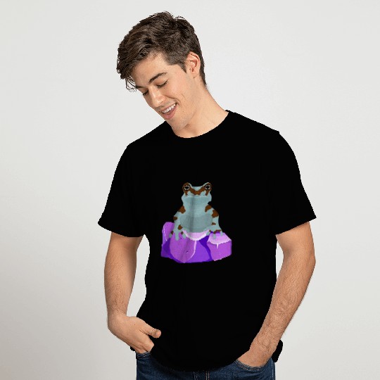 Frog Pet Crystal Amethyst Gemstone for Toad Owners T-Shirts