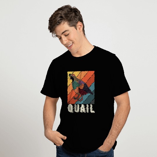 Quail bird species ornamental quail farmer 23 T-Shirts