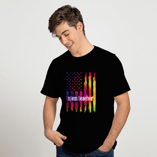 STEM Teacher US Flag Science Technology Engineering Math 21 T-Shirts