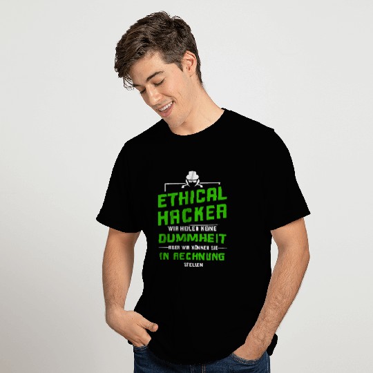 Ethical Coding Computer Skills Programmer White Hat T-Shirts