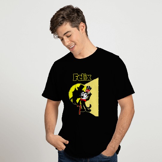 Felix Cartoon onStage in Spotlight Wears Bow Tie Top Hat T-Shirts