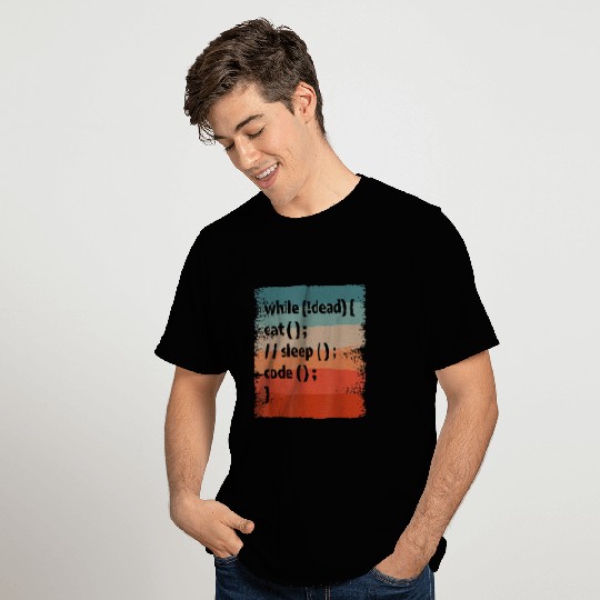 While Eat Seep Code Programming Coder Programmer T-Shirts