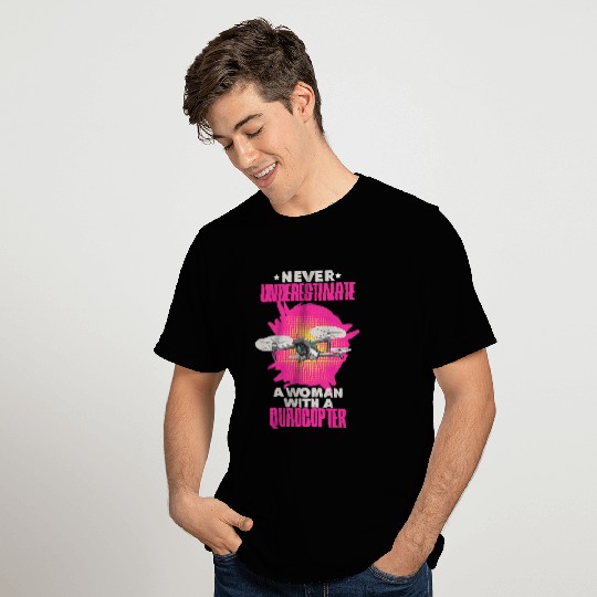 Womens Drone Design for a Quadcopter Hobby Pilot Woman T-Shirts