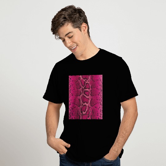 Snake skin Magenta T Shirts