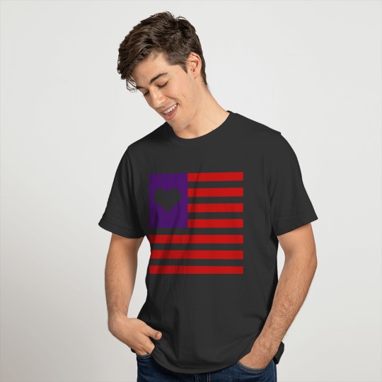 Love Flag Design T-shirt