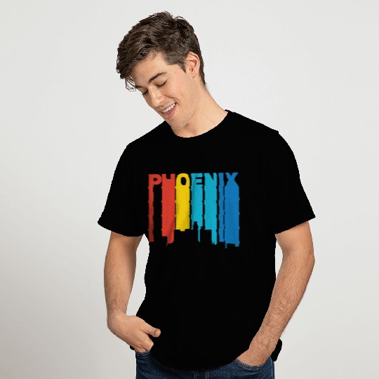 Retro 1970's Style Phoenix Arizonna Skyline T Shirts