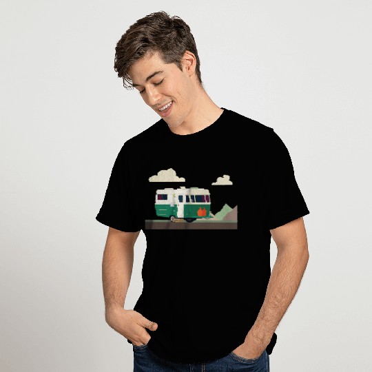 camper in the mountains T Shirts