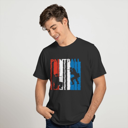 Red White And Blue Paintball T-shirt