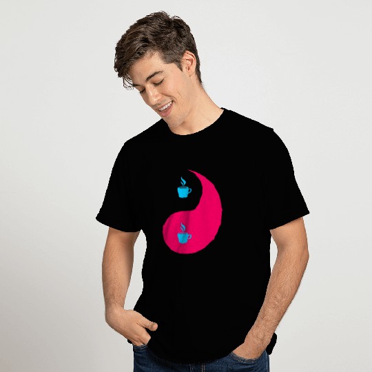 Coffee Ying Yang T Shirts