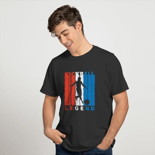 Retro Red White And Blue Kickball Legend T-shirt