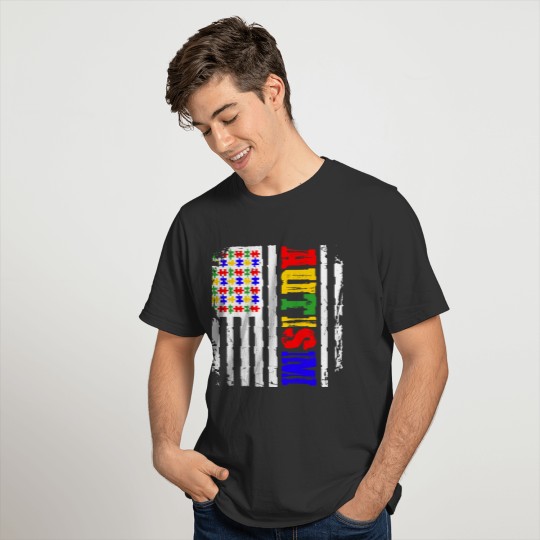 Autism Awareness - Autism Awareness Flag Shirt T-shirt