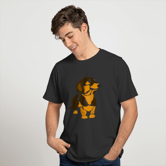 Cool Funny Funky Dachshund Dog Art T Shirts