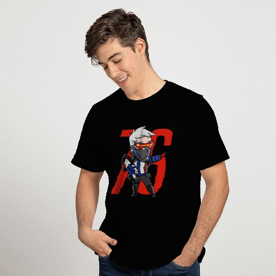 Cute Soldier 76 from Overwatch T Shirts