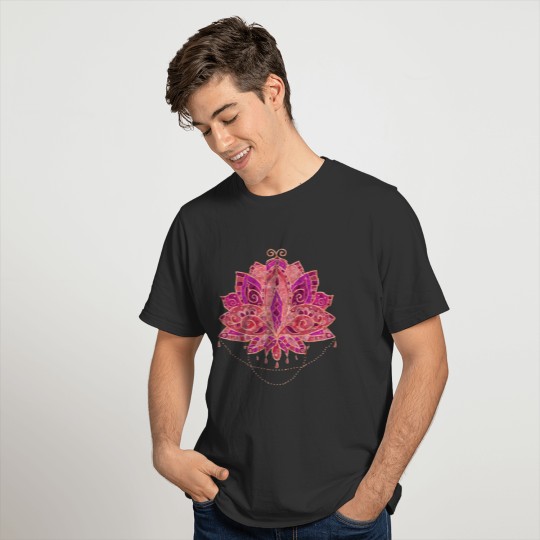 Elegant Gentle Rose Watercolor Lotus / Lily flower T-shirt