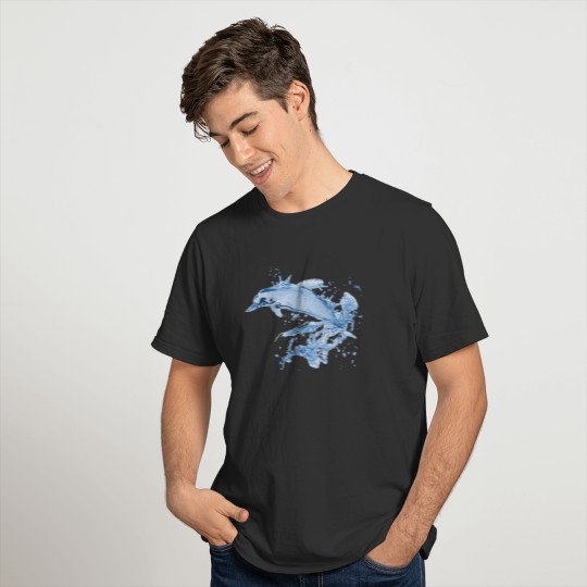 Jumping Dolphin Conservation Art Ocean Sea T-shirt