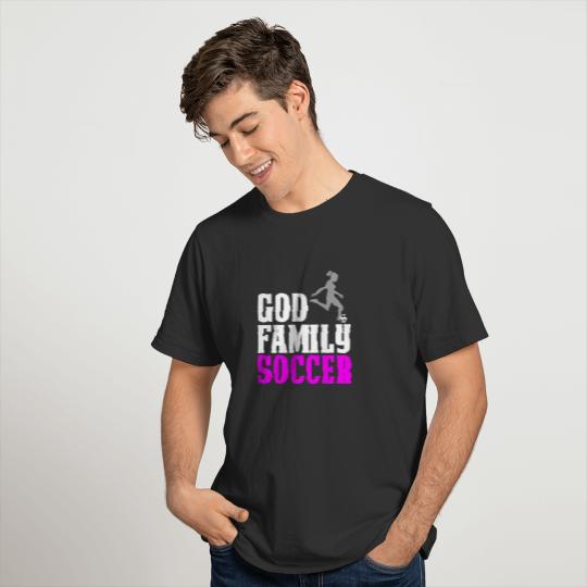 Funny Soccer Mom Design For Girls God Family T-shirt