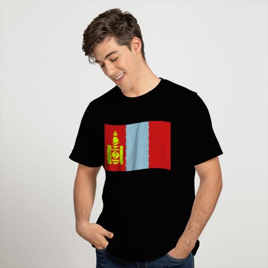 flag mongolia T Shirts