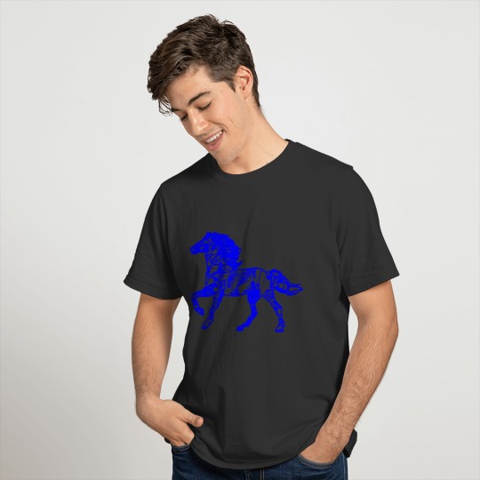 GIFT - HORSE BLUE T Shirts