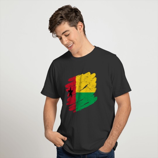 Pinsel Land Heimat Guinea Bissau T-shirt