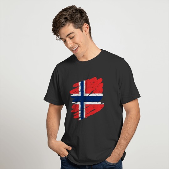Pinsel Land Heimat Norwegen T-shirt