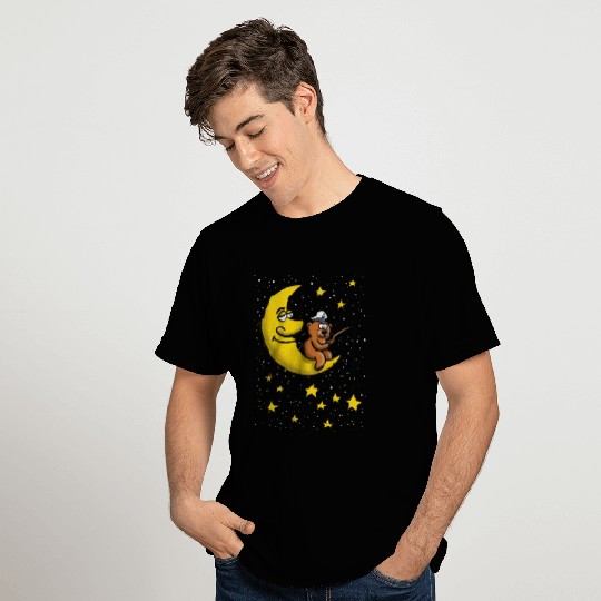 moon and star fishig teddy bear T Shirts